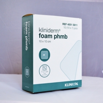 Kliniderm Foam phmb 10 x 10 cm