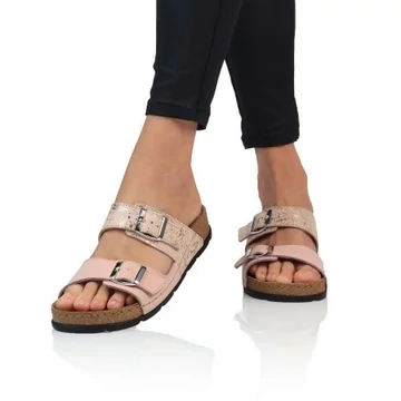 BATZ Mallorca Peach mix női bőr papucs 37-40