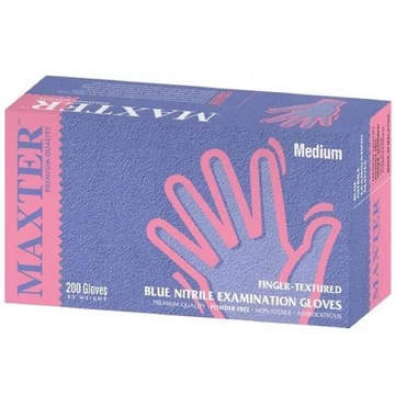 MAXTER Nitril Kék Púdermentes Vizsgálókesztyű 200db