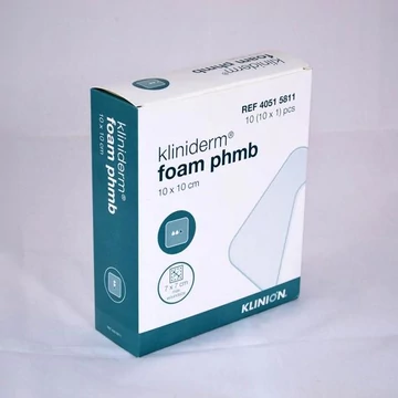 Kliniderm Foam Phmb 10x10 cm