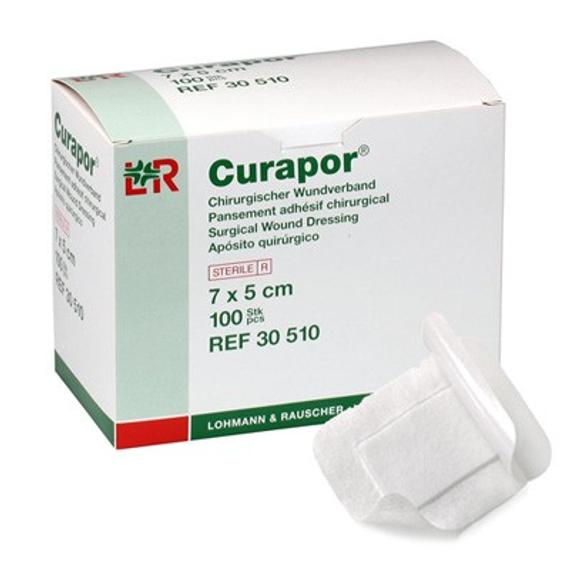 CURAPOR átlátszó szigetkötszer 7 x 5 cm