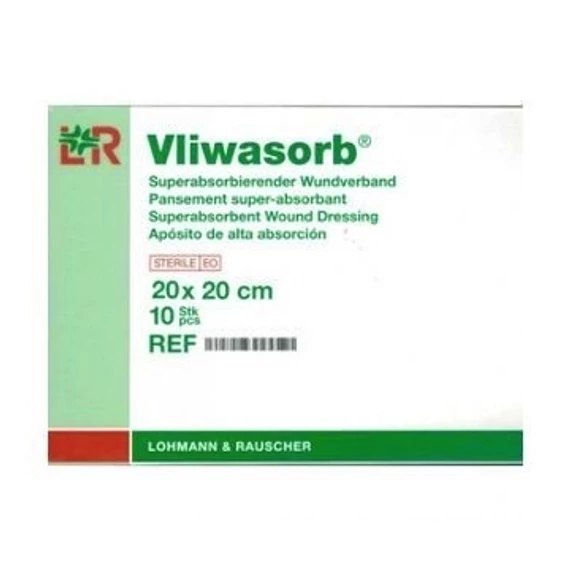 VLIWASORB szuperabszorpciós kötszer 20 cm x 20 cm steril