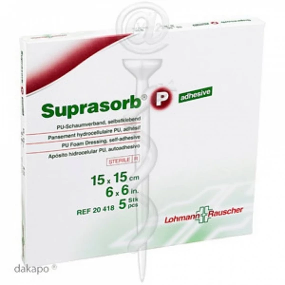 SUPRASORB P habkötszer öntapadó 15 cm x 15 cm