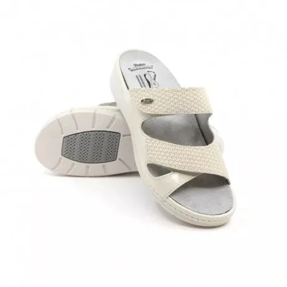 BATZ Sorrento Törtfehér NŐI BŐR PAPUCS 36-41